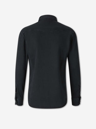 Tom Ford Hombre Barcelona Camisa Sarga Algodón color Negro sku 531-006730 01 - Foto 2