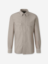 Tom Ford Hombre Barcelona Camisa Lisa Algodón color Camel sku 531-006731 01 - Foto 1