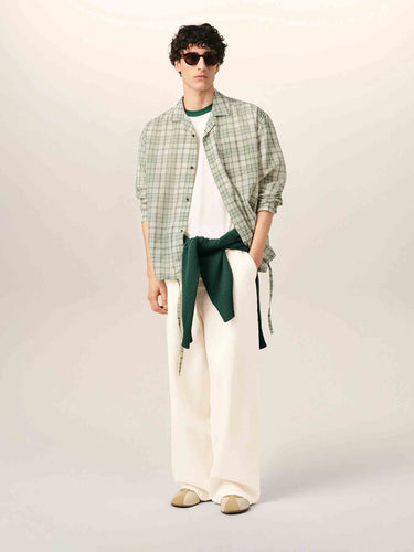 Ami Paris Hombre Barcelona Camisa Cuadros color Verde Menta sku 531-006732 01 - Foto 2
