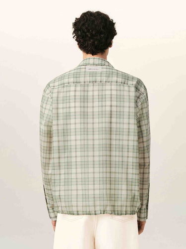 Ami Paris Hombre Barcelona Camisa Cuadros color Verde Menta sku 531-006732 01 - Foto 3