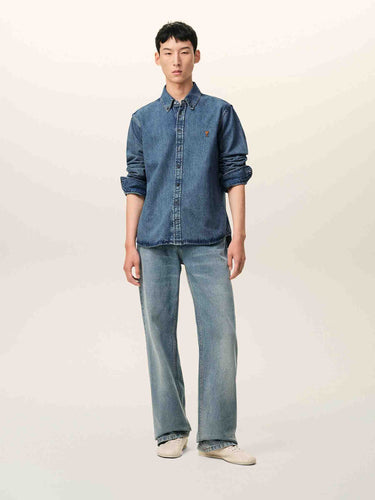 Ami Paris Hombre Barcelona Camisa Denim Casual color Azul Denim sku 531-006740 01 - Foto 2