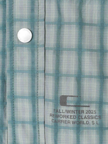 Carrer Hombre Barcelona Camisa Técnica Cuadros color Verde sku 531-006745 01 - Foto 4