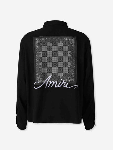 Amiri Hombre Barcelona Camisa Casual Viscosa color Negro sku 531-006747 01 - Foto 2