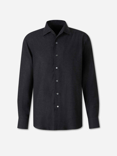 Brioni Hombre Barcelona Camisa Lisa Marcellino color Gris Antracita sku 531-006748 01 - Foto 1