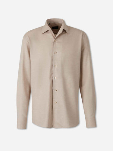 Brioni Hombre Barcelona Camisa Lisa Marcellino color Beige sku 531-006748 02 - Foto 1