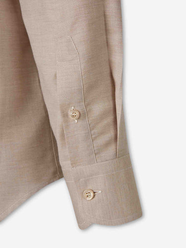 Brioni Hombre Barcelona Camisa Lisa Marcellino color Beige sku 531-006748 02 - Foto 4