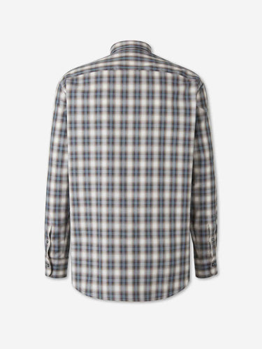 Brioni Hombre Barcelona Camisa Cuadros Algodón color Gris sku 531-006749 01 - Foto 2