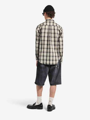 Balenciaga Hombre Barcelona Camisa Franela Cuadros color Blanco Y Negro sku 531-006751 01 - Foto 3