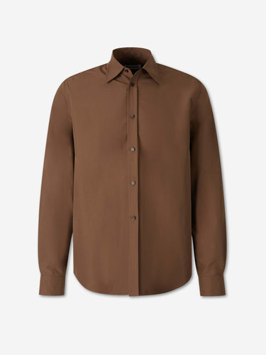 Jil Sander Hombre Barcelona Camisa Lisa Poliéster color Marrón sku 531-006755 01 - Foto 1