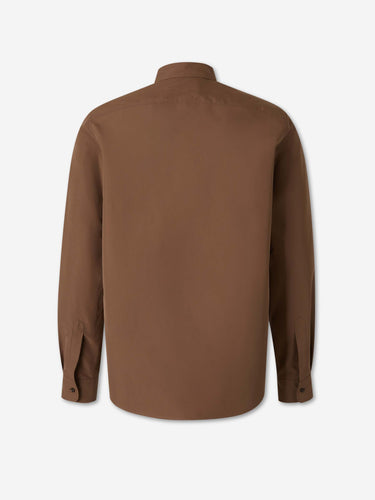 Jil Sander Hombre Barcelona Camisa Lisa Poliéster color Marrón sku 531-006755 01 - Foto 2