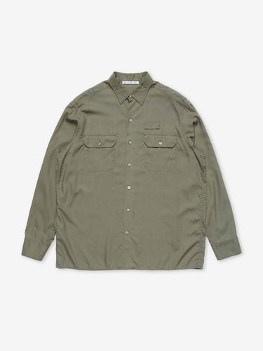 Acne Studios Hombre Barcelona Camisa Oversized Logo color Verde Militar sku 531-006756 01 - Foto 1