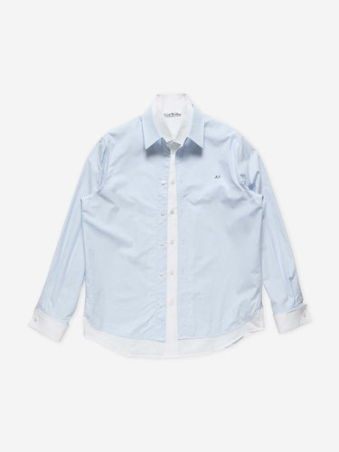 Acne Studios Hombre Barcelona Camisa Capas Algodón color Azul Celeste sku 531-006757 01 - Foto 1