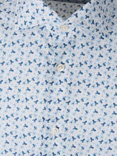 Vincenzo di Ruggiero Hombre Barcelona Camisa Estampada Algodón color Azul Celeste sku 531-006758 01 - Foto 3