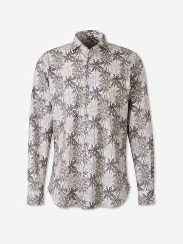 Vincenzo di Ruggiero Hombre Barcelona Camisa Estampada Algodón color Verde Militar sku 531-006759 01 - Foto 1