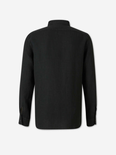 Santa Eulalia Hombre Barcelona Camisa Lisa Lino color Negro sku 531-006763 01 - Foto 2