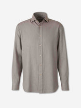 Brunello Cucinelli Hombre Barcelona Camisa Lisa Algodón color Taupe sku 531-006765 02 - Foto 1