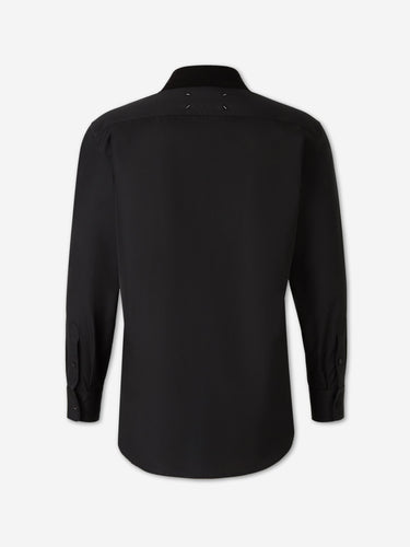 Maison Margiela Hombre Barcelona Camisa Algodón Cupro color Negro sku 531-006768 01 - Foto 2