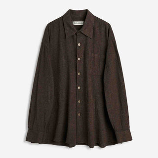Our Legacy Hombre Barcelona Camisa Texturizada color Marrón Oscuro sku 531-006770 01 - Foto 1