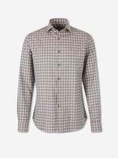 Canali Hombre Barcelona Camisa Cuadros Algodón color Gris sku 531-006773 01 - Foto 1