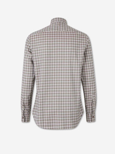 Canali Hombre Barcelona Camisa Cuadros Algodón color Gris sku 531-006773 01 - Foto 2