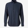 Canali Hombre Barcelona Camisa Lisa Algodón color Azul Noche sku 531-006775 02 - Foto 1