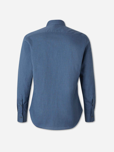 Canali Hombre Barcelona Camisa Lisa Algodón color Azul Marino sku 531-006775 03 - Foto 2