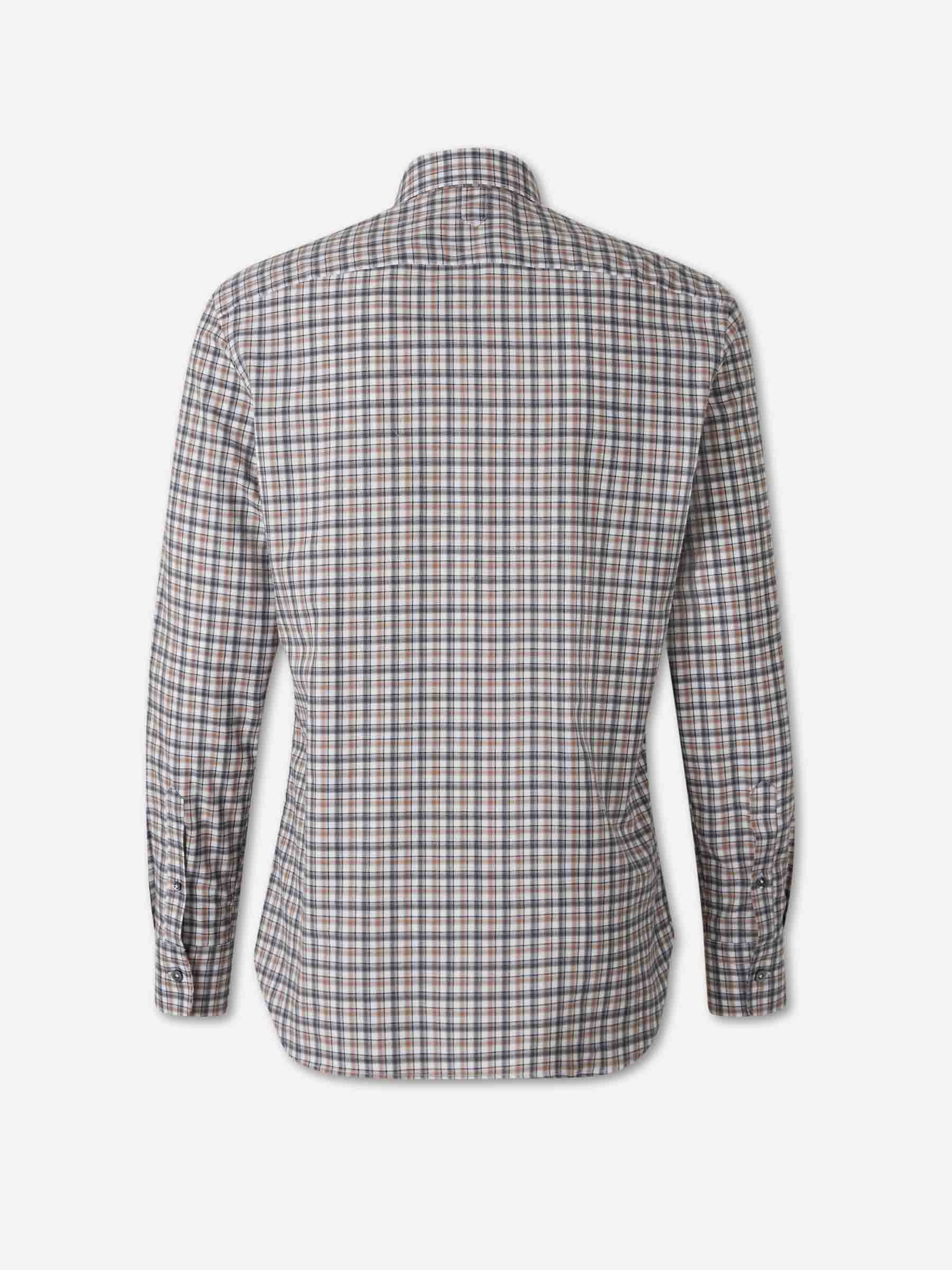 Canali Hombre Barcelona Camisa Cuadros Algodón color Multicolor sku 531-006777 02 - Foto 2