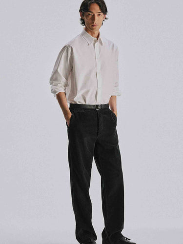 The Row Hombre Barcelona Pantalones Rectos Pana color Negro sku 521-003818 01 - Foto 2