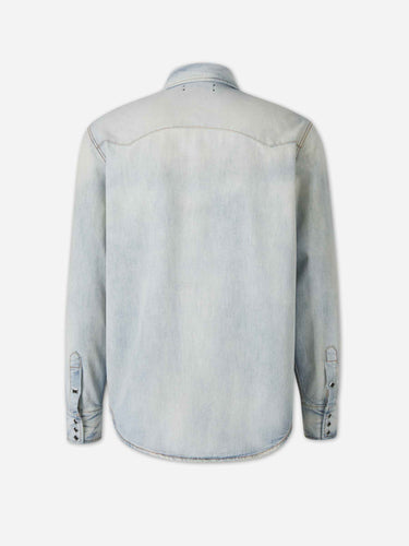 Amiri Hombre Barcelona Camisa Denim Western color Azul Denim Claro sku 531-006781 01 - Foto 2