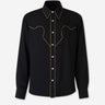 Amiri Hombre Barcelona Camisa Poliéster Western color Negro sku 531-006783 01 - Foto 1