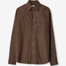 Lemaire Hombre Barcelona Camisa Lisa Algodón Seda color Marrón sku 531-006792 01 - Foto 1