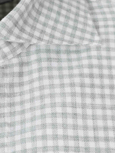 Vincenzo di Ruggiero Hombre Barcelona Camisa Estampada Cuadros Vichy color Verde sku 531-006802 01 - Foto 3