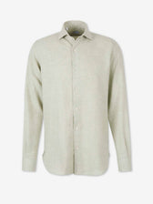 Vincenzo di Ruggiero Hombre Barcelona Camisa Lisa Lana Algodón color Verde sku 531-006803 01 - Foto 1