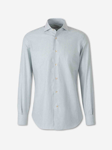Santa Eulalia Hombre Barcelona Camisa Listada Algodón color Verde sku 531-006823 01 - Foto 1