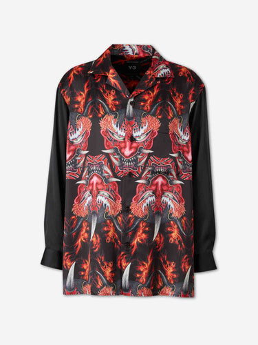 Adidas Y-3 Hombre Barcelona Camisa Gráfica Satinada color Negro sku 531-006831 01 - Foto 1