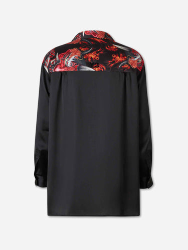 Adidas Y-3 Hombre Barcelona Camisa Gráfica Satinada color Negro sku 531-006831 01 - Foto 2