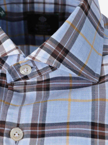 Luigi Borrelli Hombre Barcelona Camisa Estampada Cuadros color Azul Celeste sku 531-006832 01 - Foto 3
