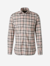 Luigi Borrelli Hombre Barcelona Camisa Estampada Cuadros color Marrón sku 531-006832 02 - Foto 1