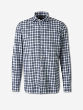 Luigi Borrelli Hombre Barcelona Camisa Estampada Cuadros color Azul Marino sku 531-006833 01 - Foto 1