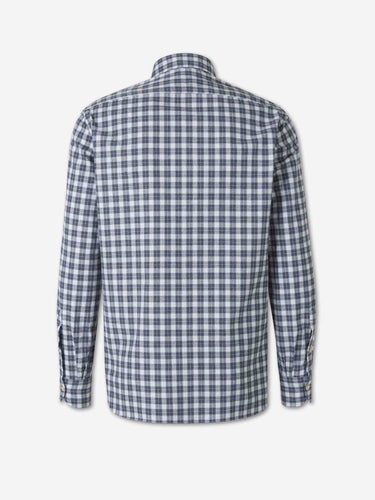 Luigi Borrelli Hombre Barcelona Camisa Estampada Cuadros color Azul Marino sku 531-006833 01 - Foto 2