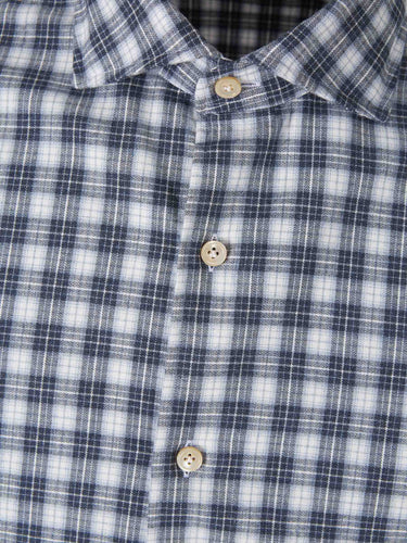 Luigi Borrelli Hombre Barcelona Camisa Estampada Cuadros color Azul Marino sku 531-006833 01 - Foto 3