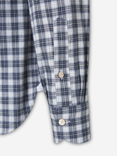 Luigi Borrelli Hombre Barcelona Camisa Estampada Cuadros color Azul Marino sku 531-006833 01 - Foto 4