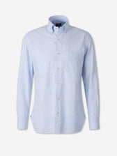 Luigi Borrelli Hombre Barcelona Camisa Estampada Rayas color Azul Celeste sku 531-006837 01 - Foto 1