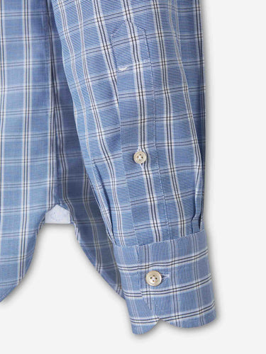 Luigi Borrelli Hombre Barcelona Camisa Estampada Cuadros color Azul Celeste sku 531-006838 01 - Foto 4
