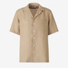 Lardini Hombre Barcelona Camisa Lino Lisa color Camel sku 532-000620 01 - Foto 1