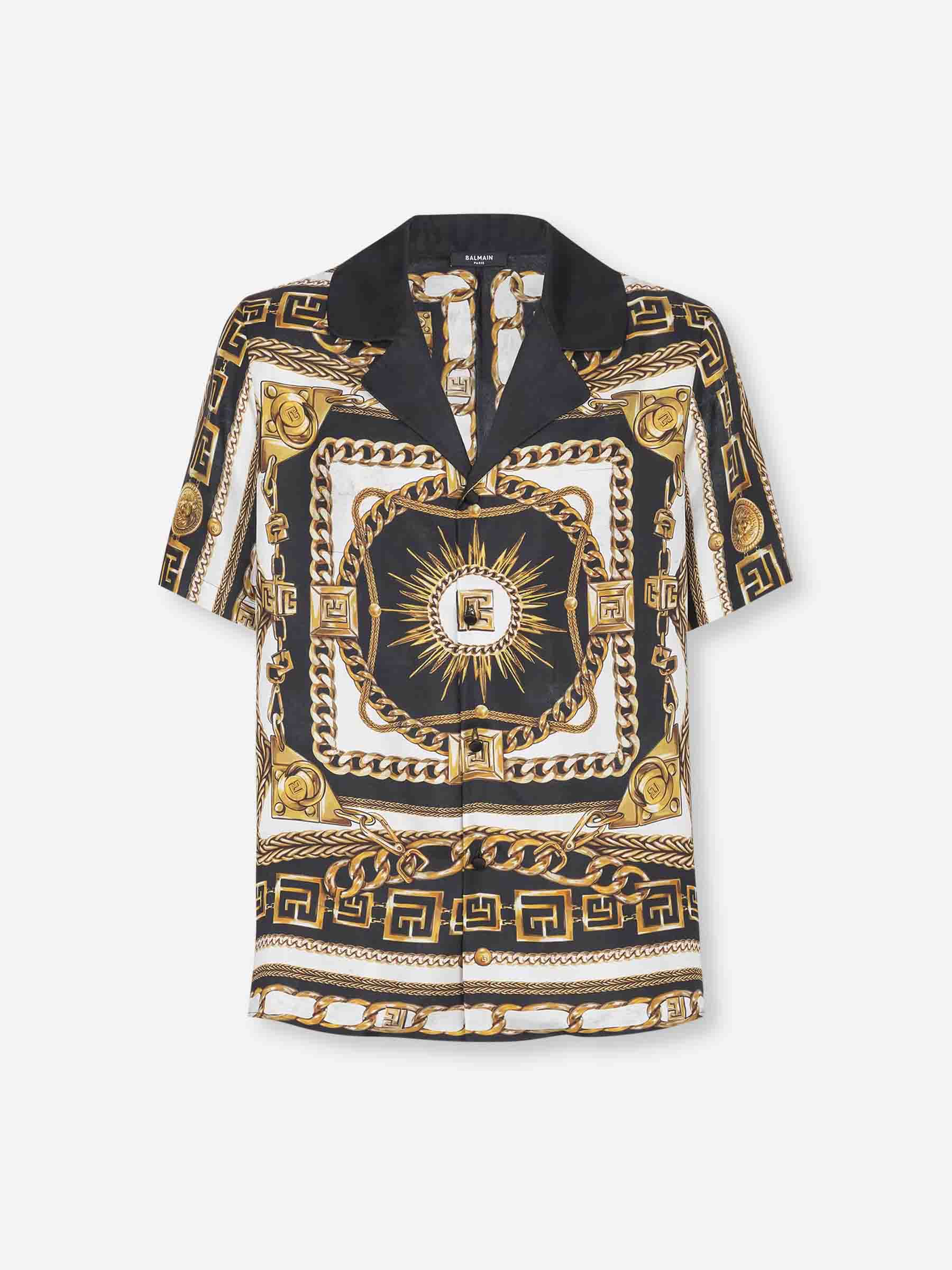 Balmain Hombre Barcelona Camisa Foulard Chaînes color Multicolor sku 532-000683 01 - Foto 1