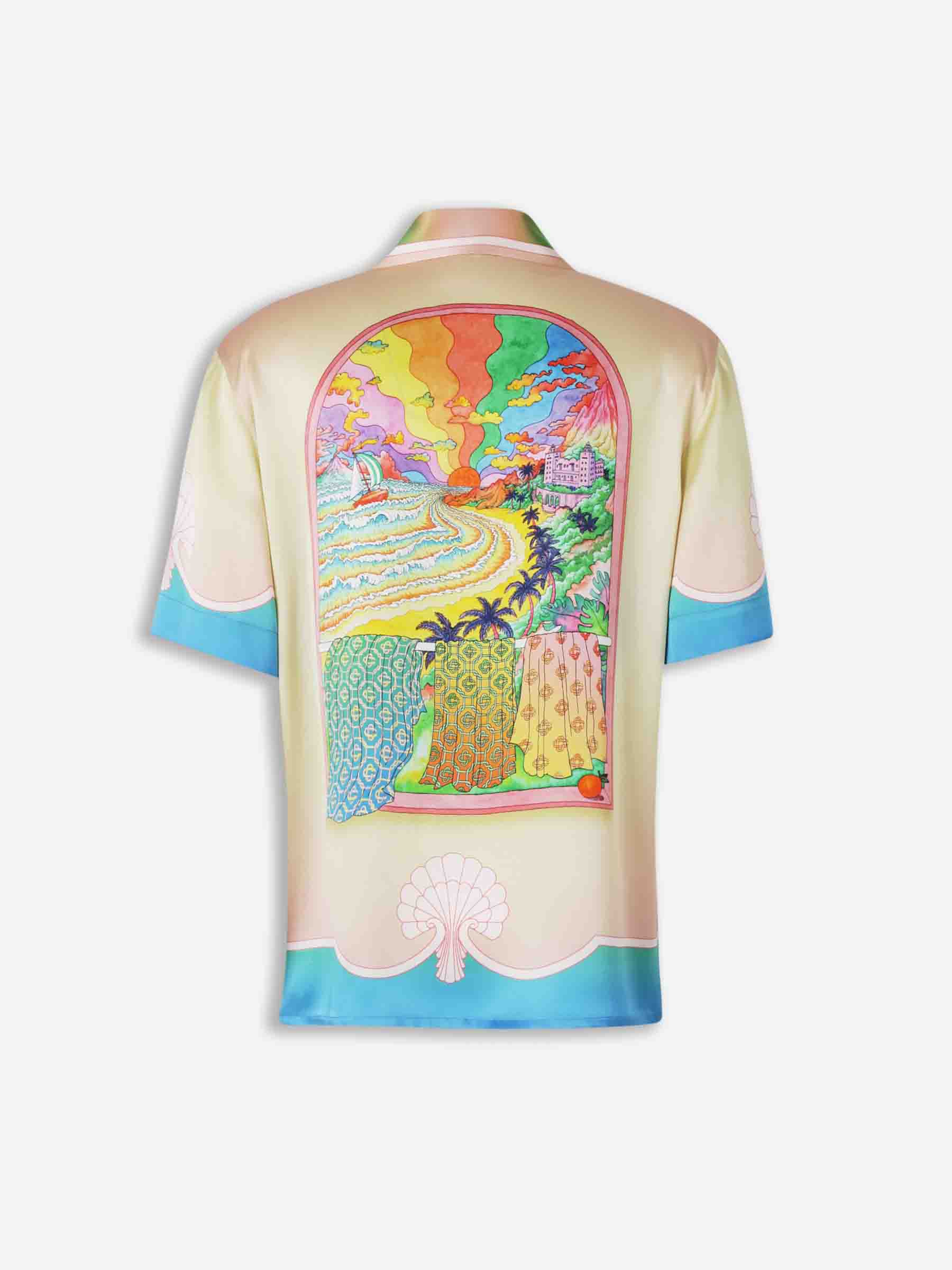 Casablanca Hombre Barcelona Camisa Seda Estampada color Multicolor sku 532-000684 02 - Foto 2
