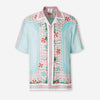 Casablanca Hombre Barcelona Camisa Seda Estampada color Azul Celeste sku 532-000684 03 - Foto 1
