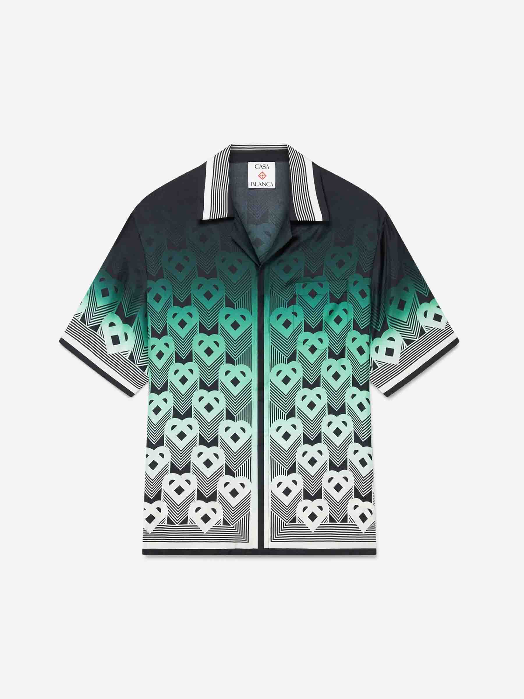 Casablanca Hombre Barcelona Camisa Gradient Monogram color Verde sku 532-000685 01 - Foto 1