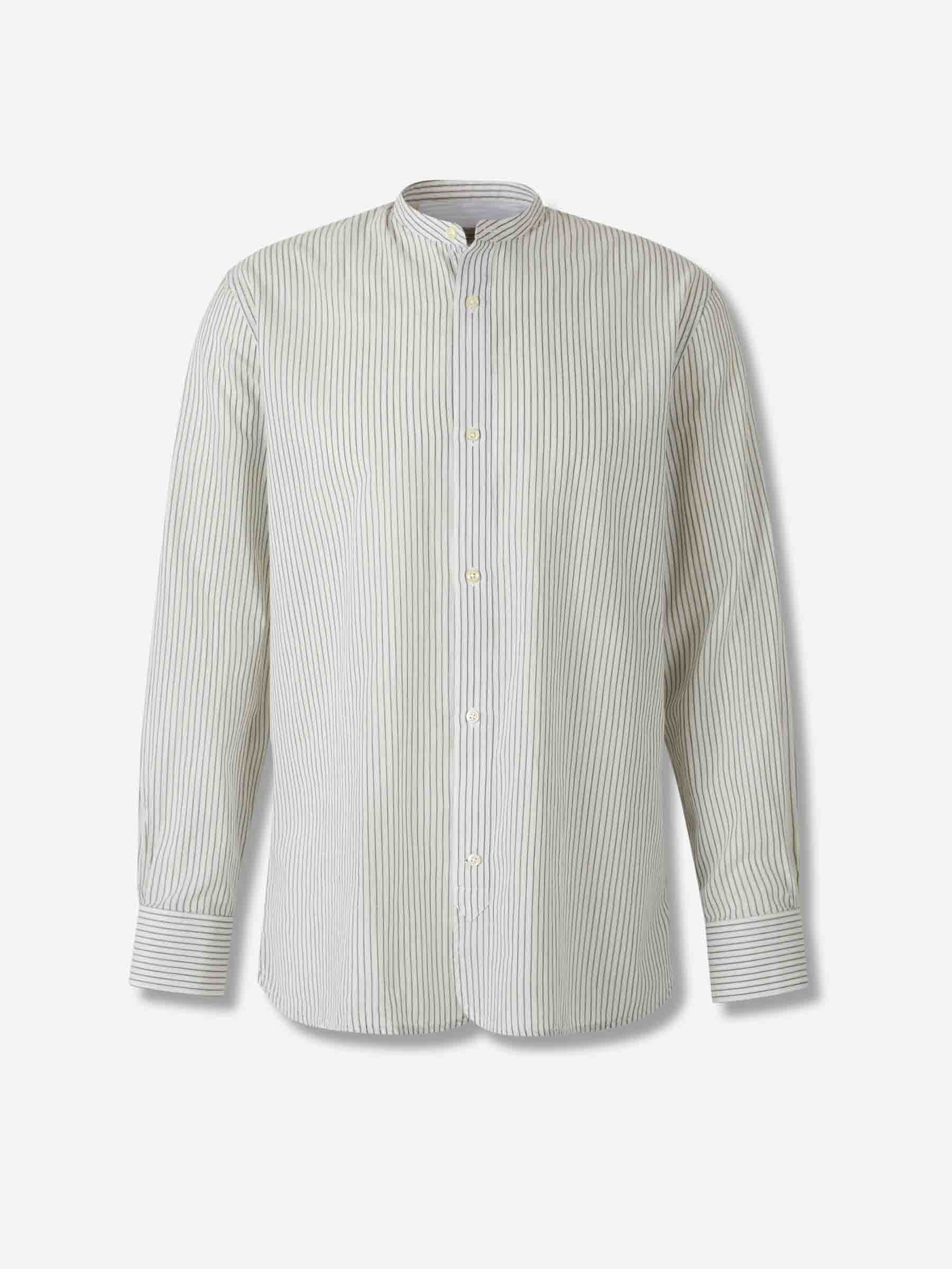 Officine Générale Hombre Barcelona Camisa algodón rayas color Blanco sku 532-000695 01 - Foto 1